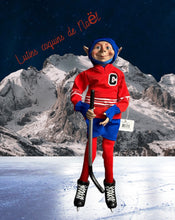 Charger l&#39;image dans la galerie, Lutin Hockey Rouge &amp; Bleu Floridus elf
