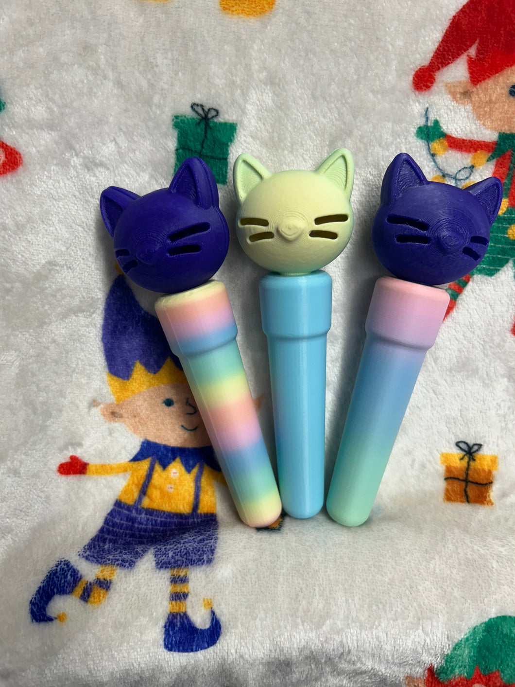 Baguette magique chat multicolore Magical Bath wand